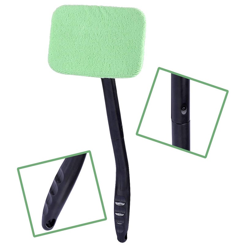 AutoEC Auto Glass Cleaner Wiper Keeps Cars Vehicles Interior Exterior Windshields Windows Clean, Come with 2 Pads Washer Towel and 30ml Spray Bottle, Use Wet or Dry - Image 4